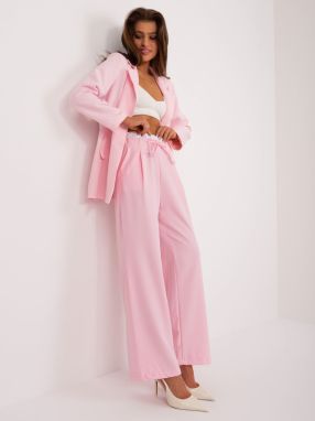 Light pink suit trousers with pockets