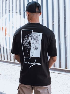 Men's T-shirt with black Dstreet print