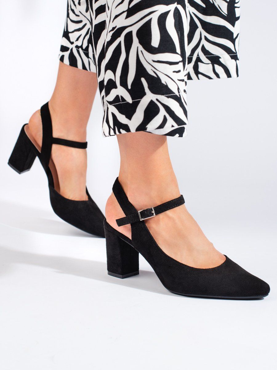 Stylish women's pumps black Sergio Leone