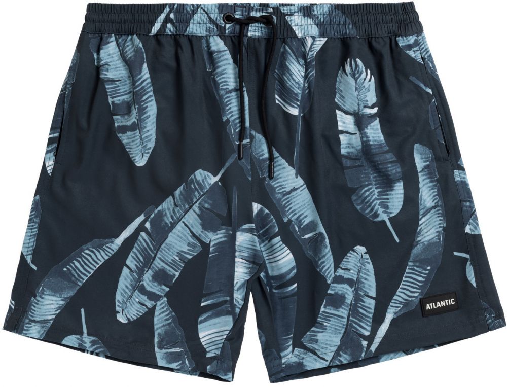 Men's Atlantic Beach Shorts - Graphite with Pattern