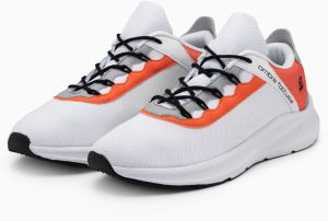 Ombre Men's sneakers with neon inserts - white