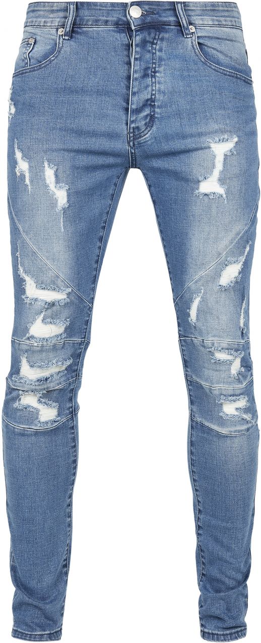 Men's Paneled Jeans Blue