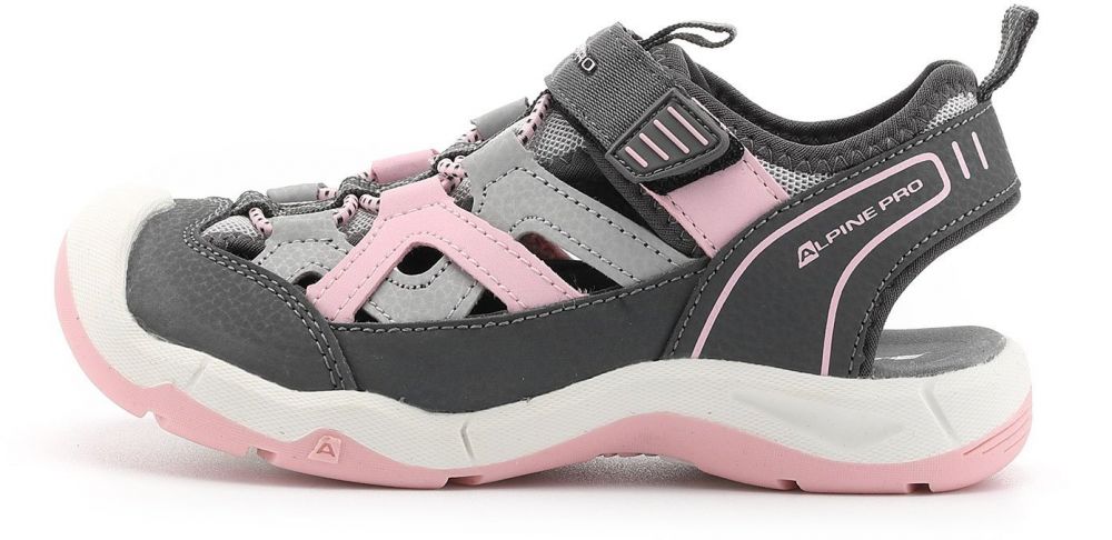 Children's outdoor sandals ALPINE PRO UNEWO dk.true gray
