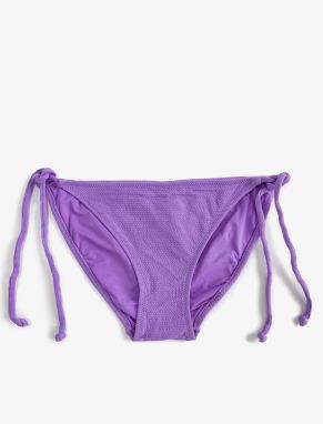 Koton Brazílske Bikiny Nohavičky Základné Textúrované S Viazaním Na Bokoch.