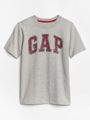 Šedé chlapčenské tričko GAP Logo