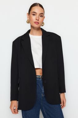 Trendyol Black Woven Extra Oversize Blazer Jacket