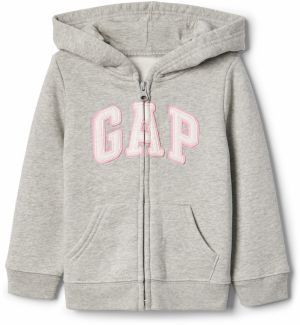 Šedá dievčenská mikina GAP logo