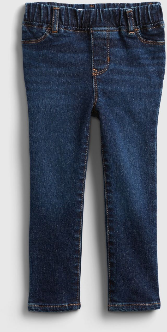 GAP Detské džínsy pull-on jeggings with stretch Modrá