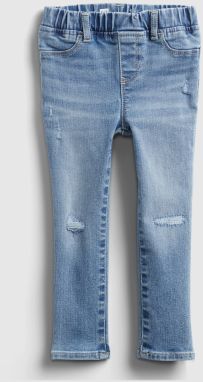 GAP Detské džínsy distressed jeggings with stretch Modrá