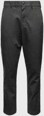 Nohavice modern khakis in slim fit with GapFlex Čierna