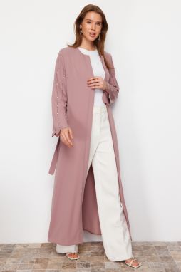 Trendyol Woven Cap & Abaya & Abaya with Powder Stone Accessories