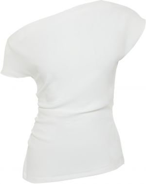 Trendyol Ecru Boat Neck Fitted Woven Blouse