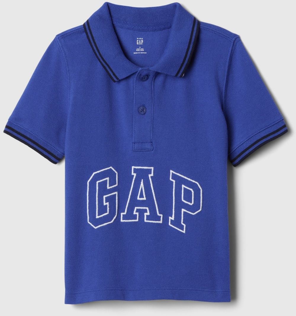 Tmavomodré chlapčenské polo tričko s logom GAP