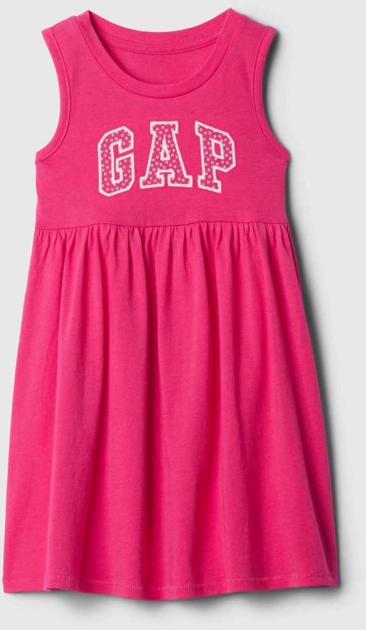 Ružové dievčenské šaty s logom GAP