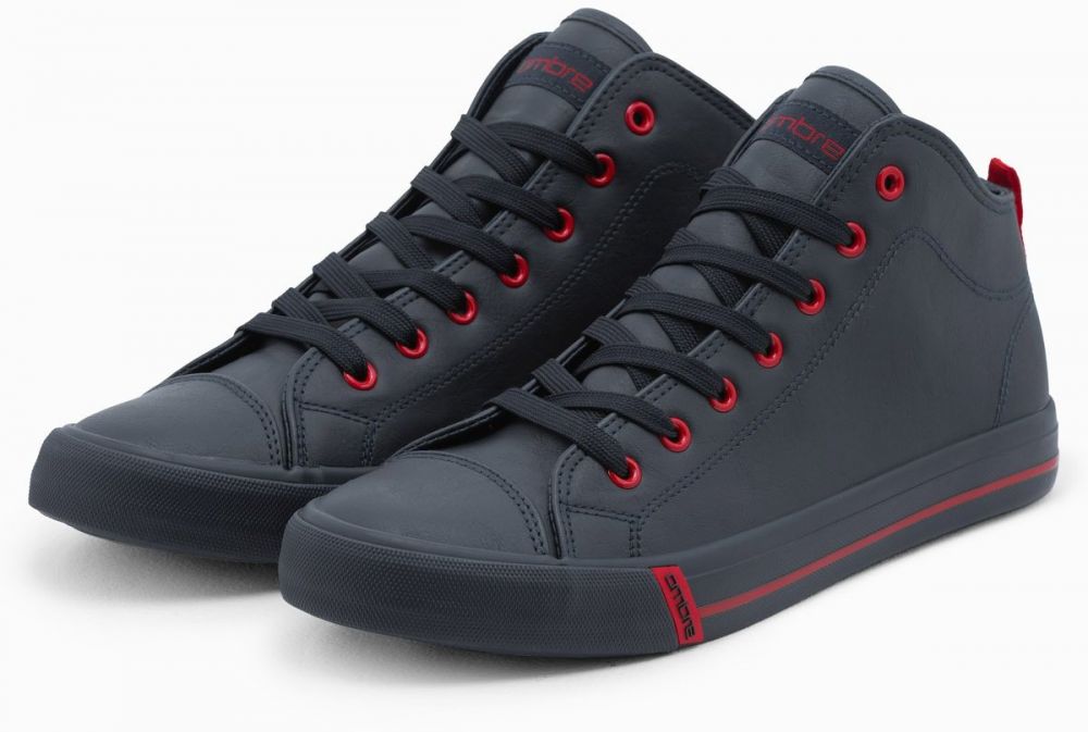 Ombre Men's ankle sneakers shoes - navy blue