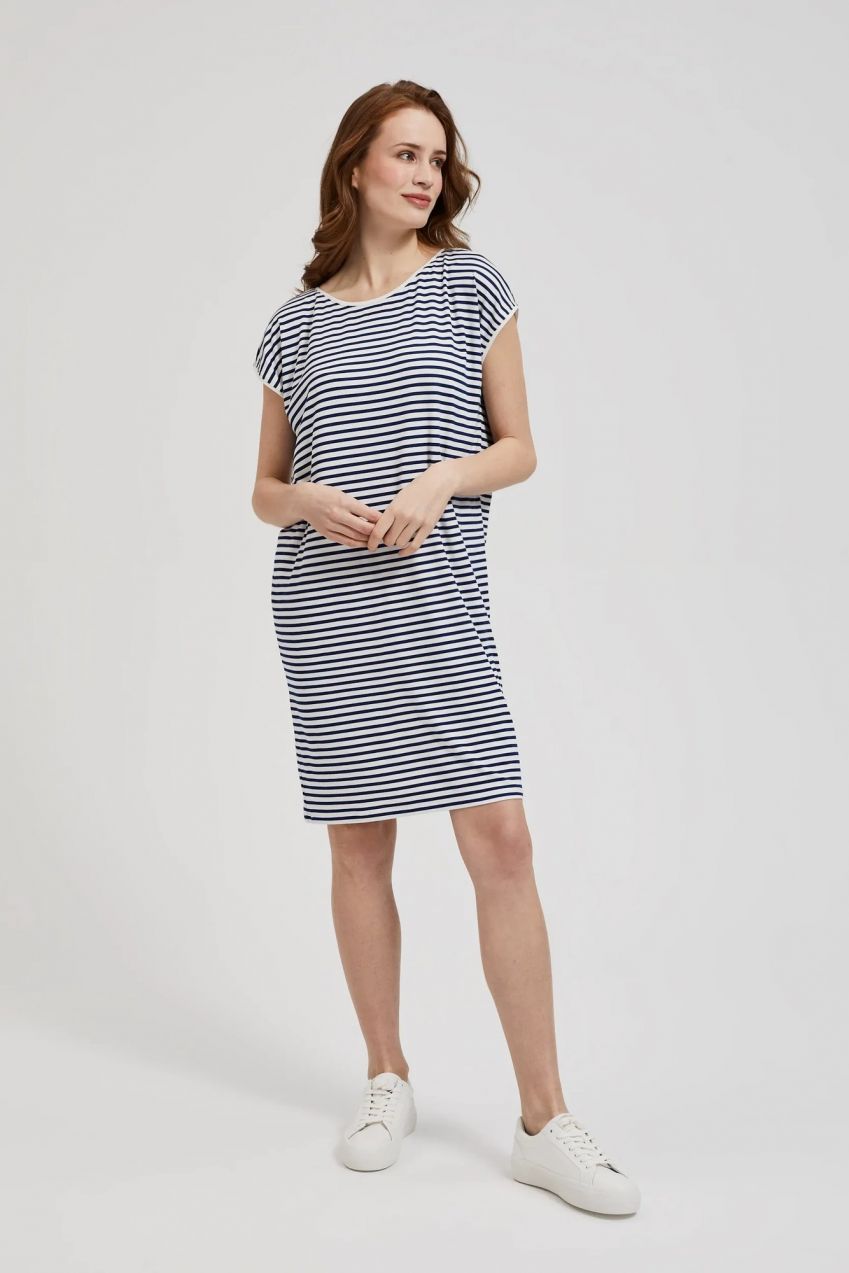Women's Leisure Dress MOODO - Blue/White