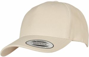 YP CLASSICS 5-PANEL PREMIUM COVERED DISPLAY SNAPBACK CAP Stone