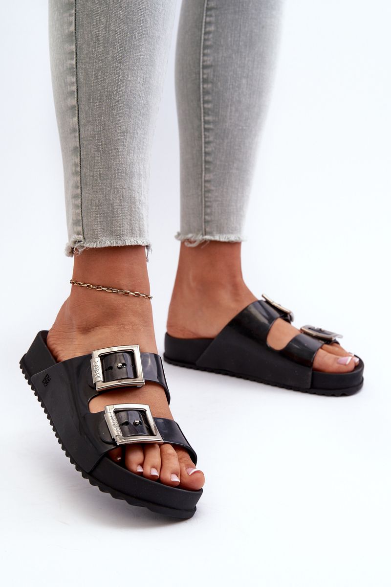 Women's smooth slides ZAXY black