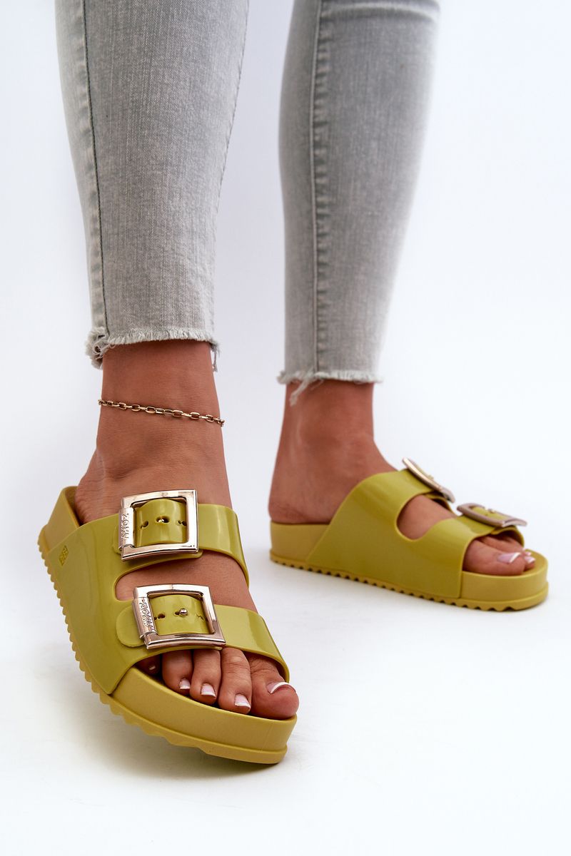 Women's smooth slides ZAXY Lime