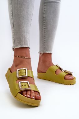 Women's smooth slides ZAXY Lime