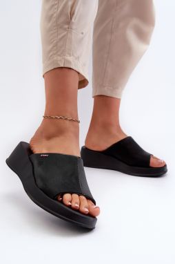 Women's wedge slippers ZAXY Black