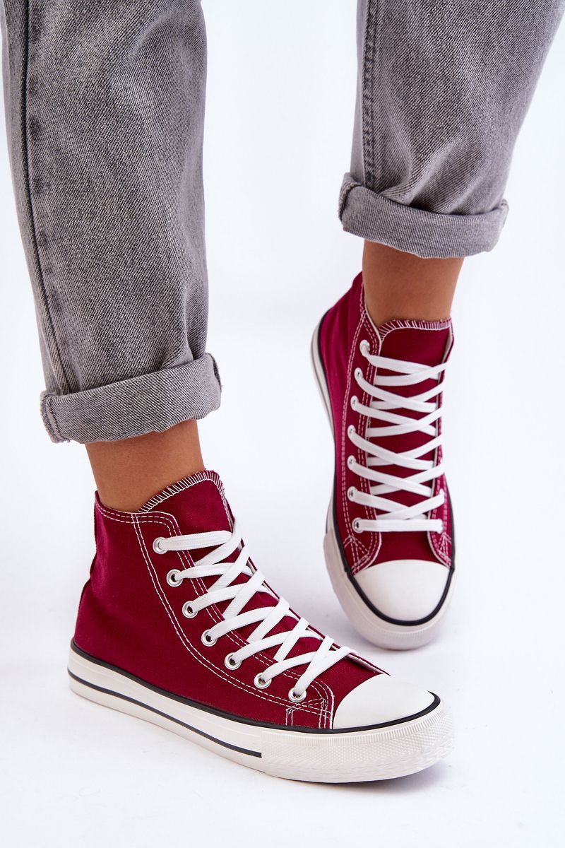 Women's Classic High Sneakers Claret Remos