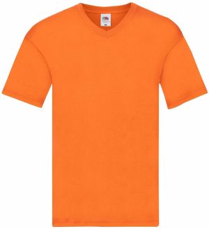 Pomarańczowa koszulka męska Original V-neck Fruit of the Loom