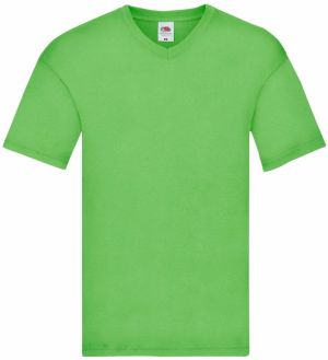 Green T-shirt Original V-neck Fruit of the Loom