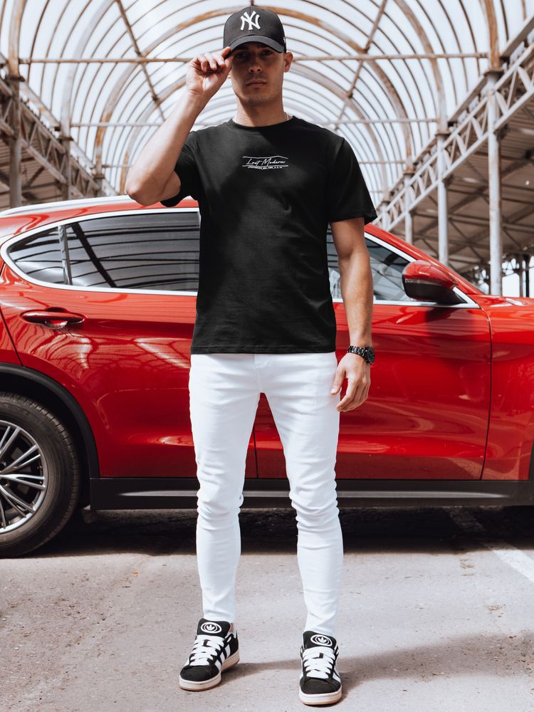 Men's T-shirt with black Dstreet print