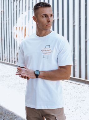 White men's T-shirt Dstreet
