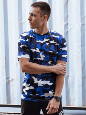 Men's blue camouflage T-shirt Dstreet