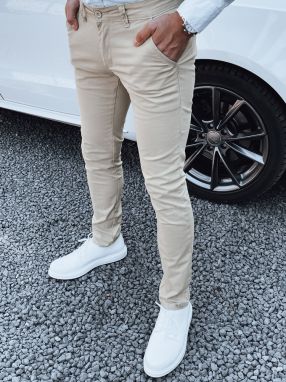 Men's Beige Dstreet Trousers