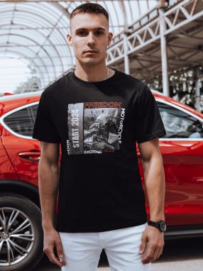 Men's T-shirt with black Dstreet print