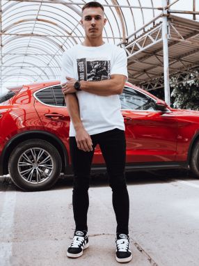 Men's T-shirt with white Dstreet print