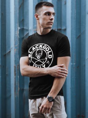 Men's T-shirt with black Dstreet print