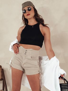 Beige women's shorts Dstreet