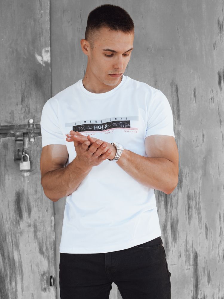 Dstreet White Men's T-Shirt