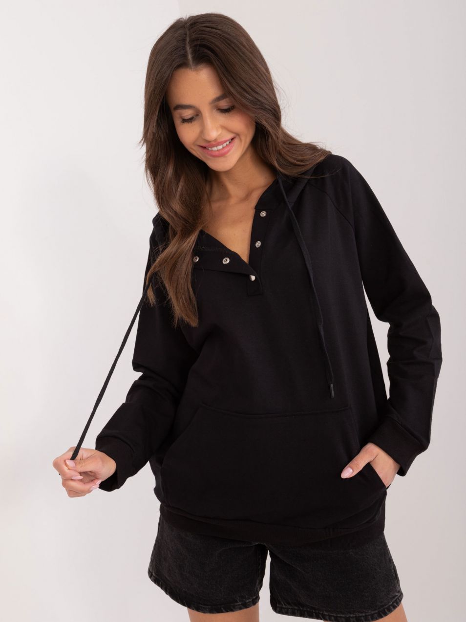 Black Kangaroo Sweatshirt