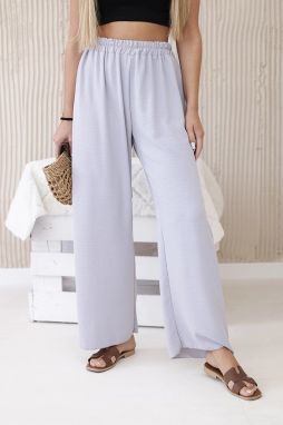 Grey wide trousers