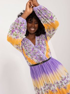 Purple floral dress