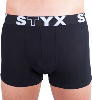 Styx čierne boxerky so športovou gumou