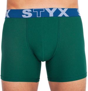 Men's boxers Styx long sports rubber dark green