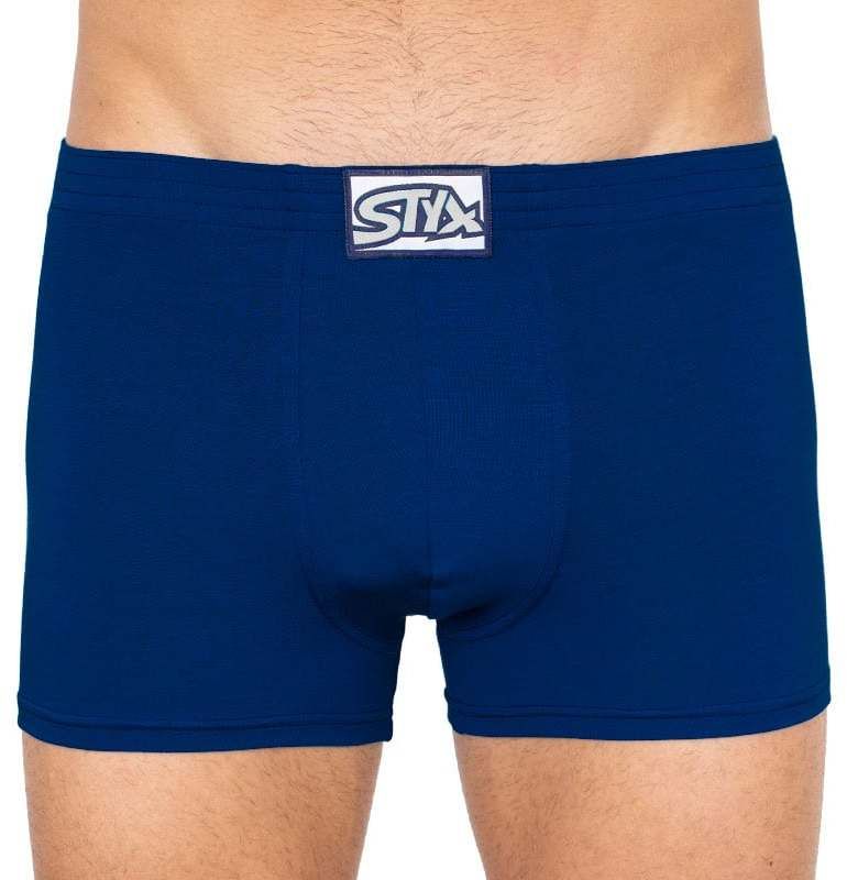 Pánske boxerky Styx klasické gumené modré