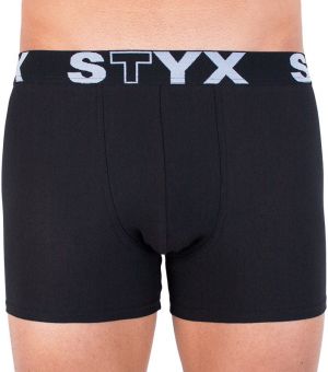 Men's boxers Styx long sports rubber black