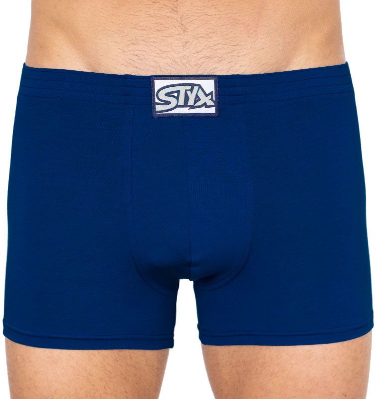 Men's boxers Styx long classic rubber blue