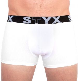 Men's boxers Styx sports rubber white