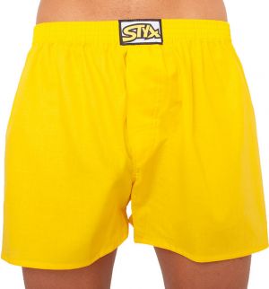 Pánske šortky Styx klasické gumené nadrozmerné žlté (E1068)