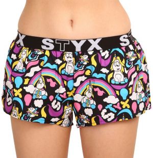Dámske boxerky Styx art športové guma jednorožec