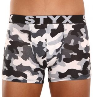 Men's boxers Styx long art sports rubber camouflage
