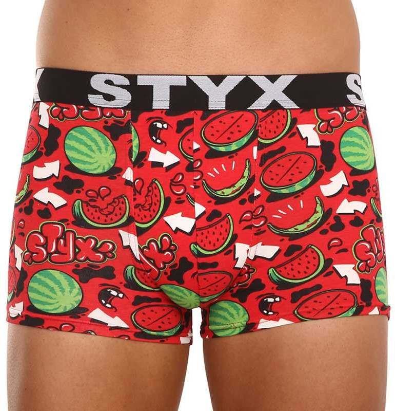 Boxerky pre mužov STYX - červená, zelená, čierna